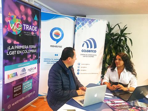 Reunión entre la Cámara de Comercio y Negocios LGBT de Ecuador y la Camara de Comerciantes LGBT de Colombia bogotá
